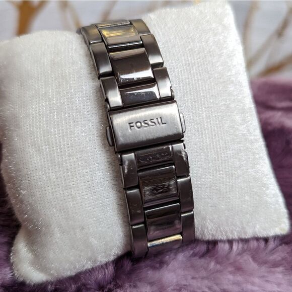 Fossil rose gold gun metal watch - Picture 3 of 3